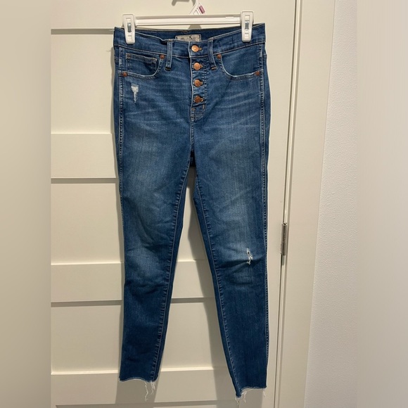 MADEWELL 10” High-Rise Skinny Exposed Buttons Jeans - Picture 4 of 12